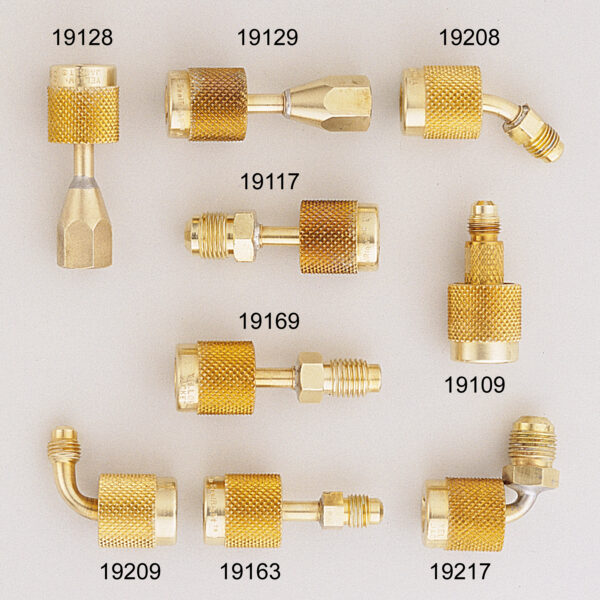 Couplers and Other Parts by the company Yellow Jacket HVAC Hose Adapters, Valves and Parts