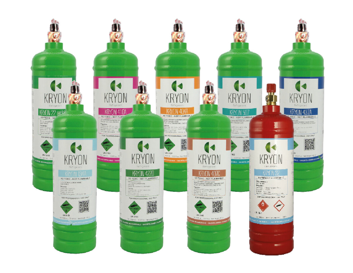 Mini Kryon Refrigerant Cylinders by the company General Gas Refrigerants & Cylinders