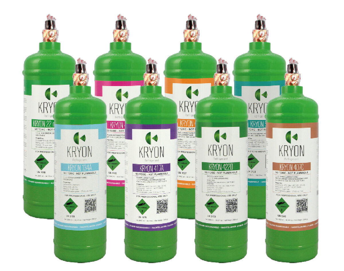 Mini Kryon Refrigerant Cylinders by the company General Gas Refrigerants & Cylinders